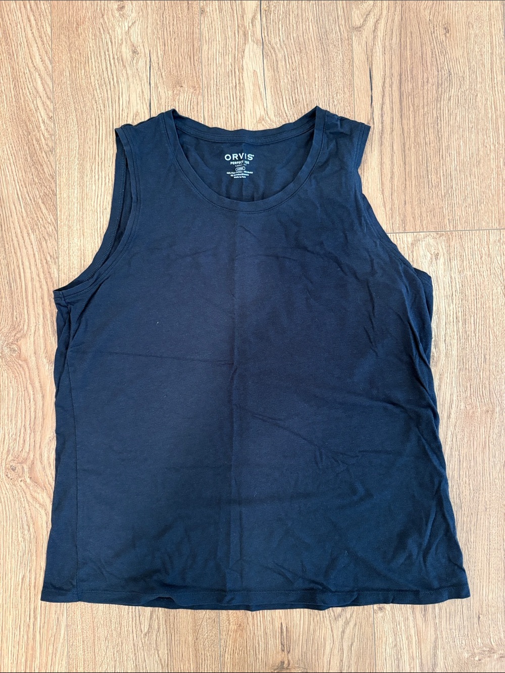 Orvis Women's Navy Blue Cotton Tank Top